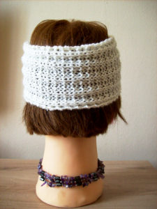 Headband tricot vue de dos